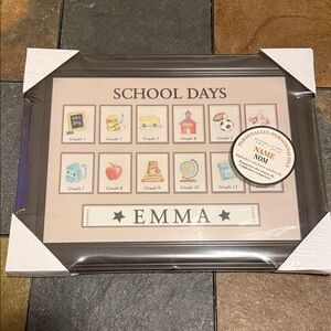 School Days Photo Frame with Personalization